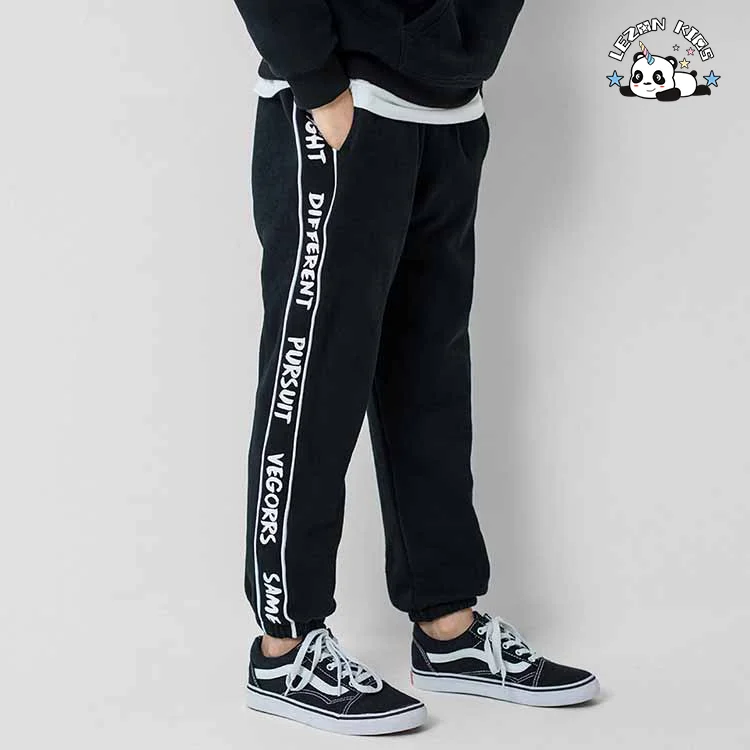 LEZONKIDS - Cheap Casual Pants for Kids Pants Custom logo Printed 100 Cotton Sweatpants
